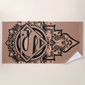 Supergirl Mandala Graphic Strandlaken (Voorkant)