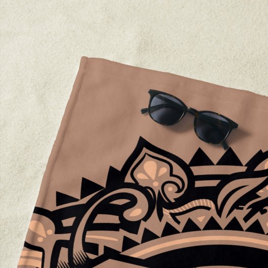 Supergirl Mandala Graphic Strandlaken (In situ)