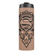 Supergirl Mandala Graphic Thermosbeker (Voorkant)