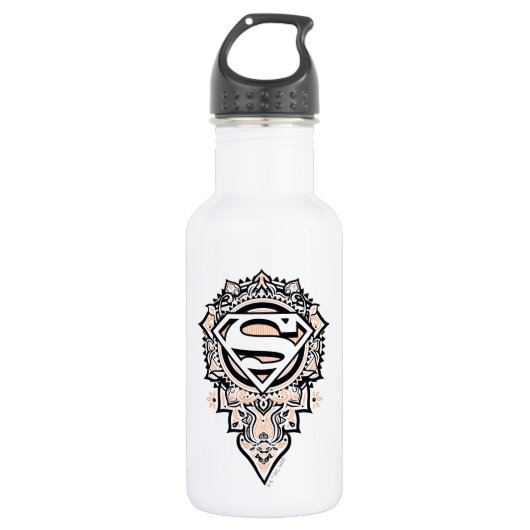 Supergirl Mandala Graphic Waterfles (Voorkant)
