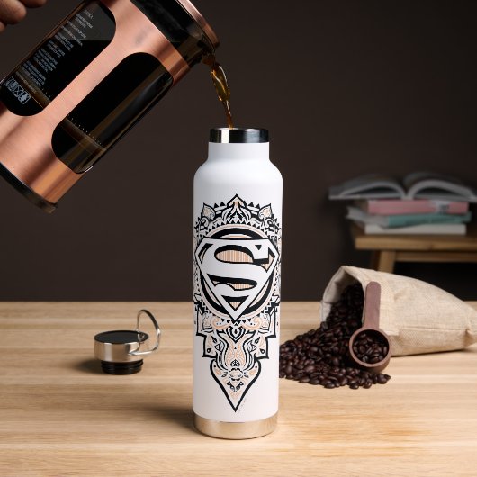 Supergirl Mandala Graphic Waterfles (Koffie)