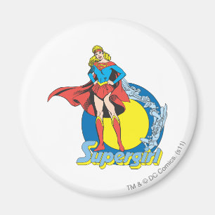 Supergirl met Logo Magneet
