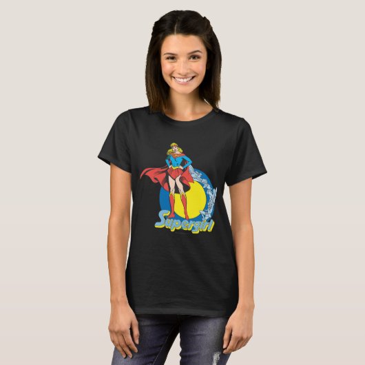Supergirl met Logo T-shirt (Voorkant volledig)