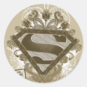 Supergirl Metropolis Ballet Brown Ronde Sticker