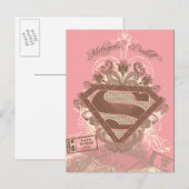 Supergirl Metropolis Ballet Roze Briefkaart (Voorkant / Achterkant)