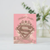 Supergirl Metropolis Ballet Roze Briefkaart (Staand voorkant)