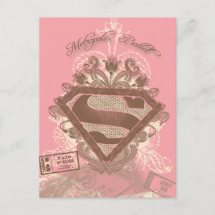Supergirl Metropolis Ballet Roze Briefkaart