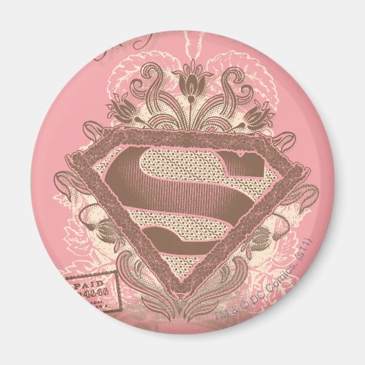 Supergirl Metropolis Ballet Roze Magneet (Voorkant)
