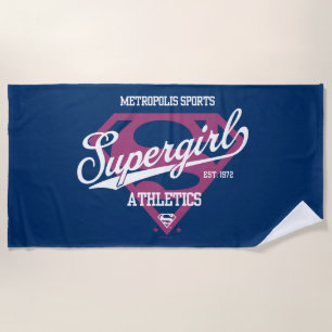 Supergirl Metropolis Sport Atletiek Grafisch Strandlaken