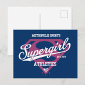 Supergirl Metropolis Sports Athletics Graphic Briefkaart (Voorkant / Achterkant)