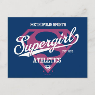 Supergirl Metropolis Sports Athletics Graphic Briefkaart