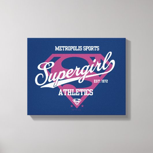 Supergirl Metropolis Sports Athletics Graphic Canvas Afdruk (Voorkant)