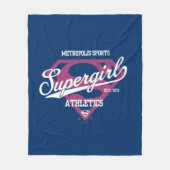 Supergirl Metropolis Sports Athletics Graphic Fleece Deken (Voorkant)