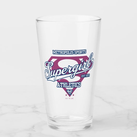 Supergirl Metropolis Sports Athletics Graphic Glas (Voorkant)