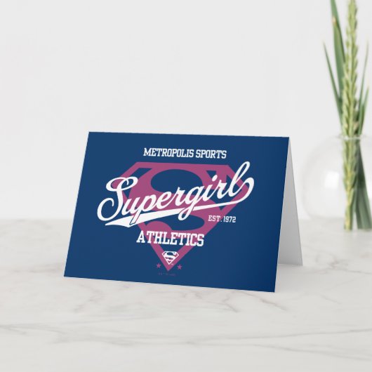 Supergirl Metropolis Sports Athletics Graphic Kaart (Voorkant)