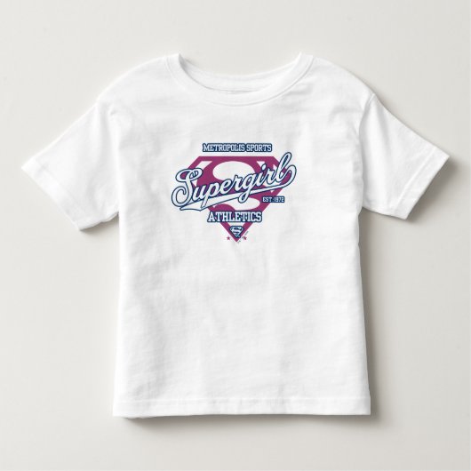 Supergirl Metropolis Sports Athletics Graphic Kinder Shirts (Voorkant)
