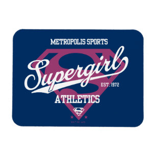 Supergirl Metropolis Sports Athletics Graphic Magneet