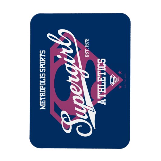 Supergirl Metropolis Sports Athletics Graphic Magneet (Verticaal)