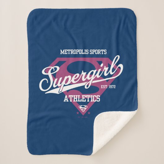 Supergirl Metropolis Sports Athletics Graphic Sherpa Deken (Voorkant)