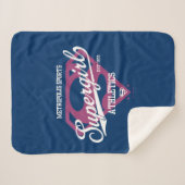 Supergirl Metropolis Sports Athletics Graphic Sherpa Deken (Voorkant (horizontaal))