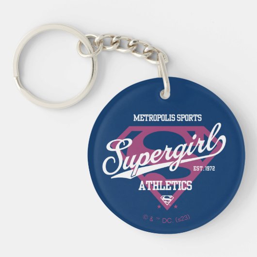 Supergirl Metropolis Sports Athletics Graphic Sleutelhanger (Voorkant)