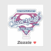 Supergirl Metropolis Sports Athletics Graphic Sticker (Vel)