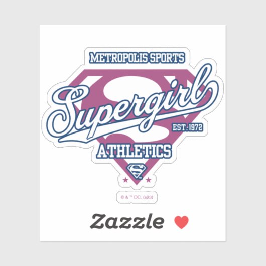 Supergirl Metropolis Sports Athletics Graphic Sticker (Vel)