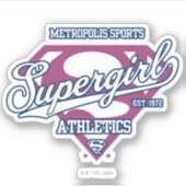 Supergirl Metropolis Sports Athletics Graphic Sticker (Voorkant)