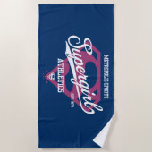 Supergirl Metropolis Sports Athletics Graphic Strandlaken (Voorkant)