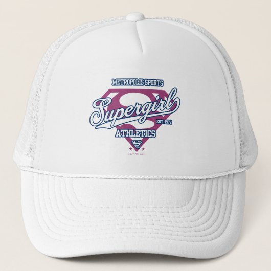 Supergirl Metropolis Sports Athletics Graphic Trucker Pet (Voorkant)