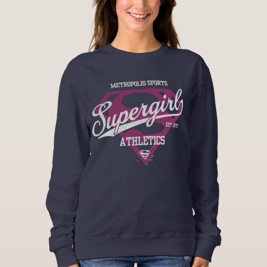 Supergirl Metropolis Sports Athletics Graphic Trui (Voorkant)
