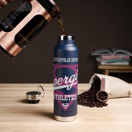Supergirl Metropolis Sports Athletics Graphic Waterfles (Koffie)