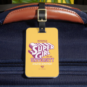 Supergirl Metropolis University Athletics Dept. Bagagelabel