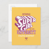 Supergirl Metropolis University Athletics Dept. Briefkaart (Voorkant / Achterkant)