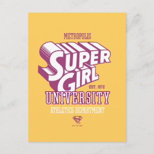 Supergirl Metropolis University Athletics Dept. Briefkaart