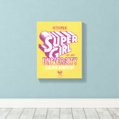 Supergirl Metropolis University Athletics Dept. Canvas Afdruk (Insitu (Houten vloer))