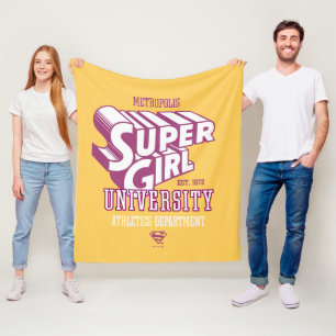 Supergirl Metropolis University Athletics Dept. Fleece Deken