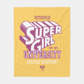Supergirl Metropolis University Athletics Dept. Fleece Deken (Voorkant)