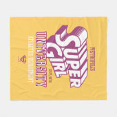 Supergirl Metropolis University Athletics Dept. Fleece Deken (Voorkant (Horizontaal))