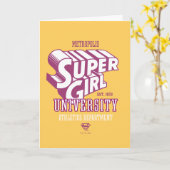 Supergirl Metropolis University Athletics Dept. Kaart (Gele Bloem)