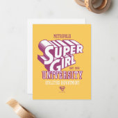 Supergirl Metropolis University Athletics Dept. Notitiekaartje (Voorkant / Achterkant in situ)