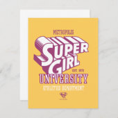 Supergirl Metropolis University Athletics Dept. Notitiekaartje (Voorkant / Achterkant)