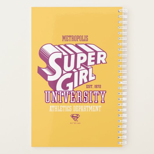 Supergirl Metropolis University Athletics Dept. Planner (Achterkant)