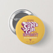 Supergirl Metropolis University Athletics Dept. Ronde Button 5,7 Cm (Voorkant /achterkant)