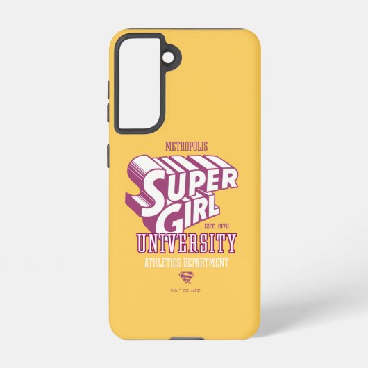 Supergirl Metropolis University Athletics Dept. Samsung Galaxy Hoesje (Achterkant)