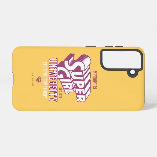 Supergirl Metropolis University Athletics Dept. Samsung Galaxy Hoesje (Achterkant horizontaal)