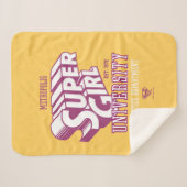 Supergirl Metropolis University Athletics Dept. Sherpa Deken (Voorkant (horizontaal))