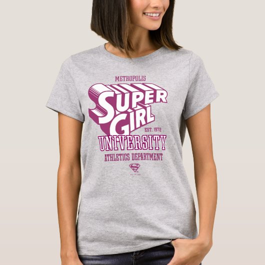 Supergirl Metropolis University Athletics Dept. T-shirt (Voorkant)