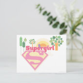 Supergirl Natuur Logo Briefkaart (Staand voorkant)