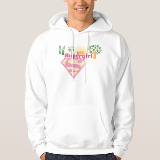 Supergirl Natuur Logo Hoodie (Voorkant)